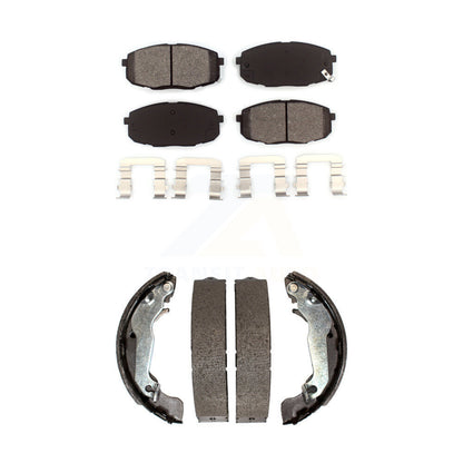 [Avant + Arrière] Kit de plaquette (semi-métallique) de frein pour 2009 Hyundai Elantra Touring KSN-100277
