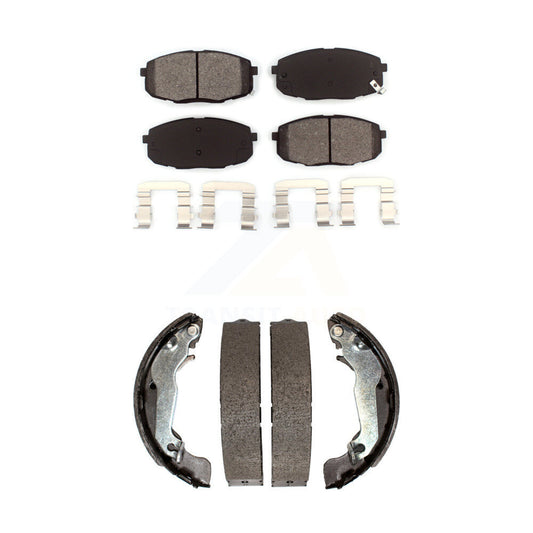 [Avant + Arrière] Kit de plaquette (semi-métallique) de frein pour 2009 Hyundai Elantra Touring KSN-100277