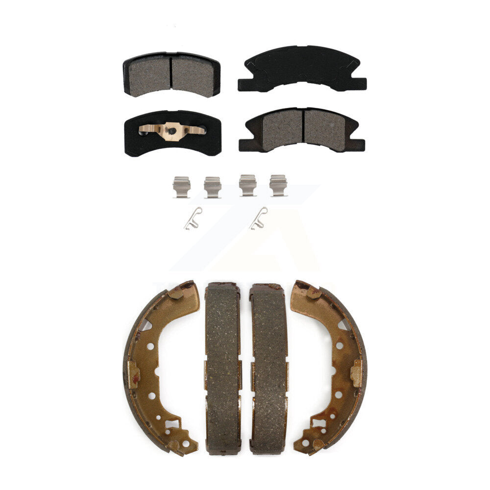 [Avant + Arrière] Kit de plaquette (semi-métallique) de frein pour 2014-2015 Mitsubishi Mirage KSN-100278