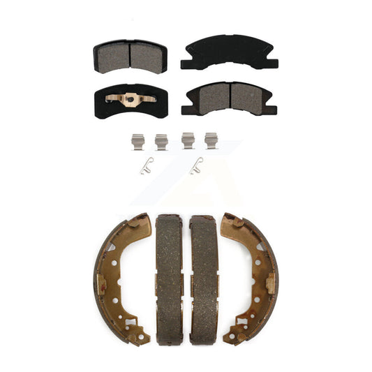 [Avant + Arrière] Kit de plaquette (semi-métallique) de frein pour 2014-2015 Mitsubishi Mirage KSN-100278
