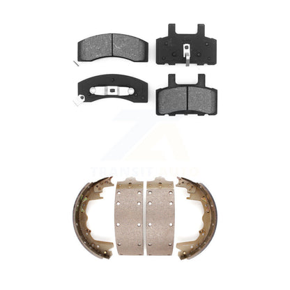 [Avant + Arrière] Kit de plaquette (semi-métallique) de frein pour 1999 Dodge Ram 2500 avec 12" x 3-1 2" taille KSN-100281