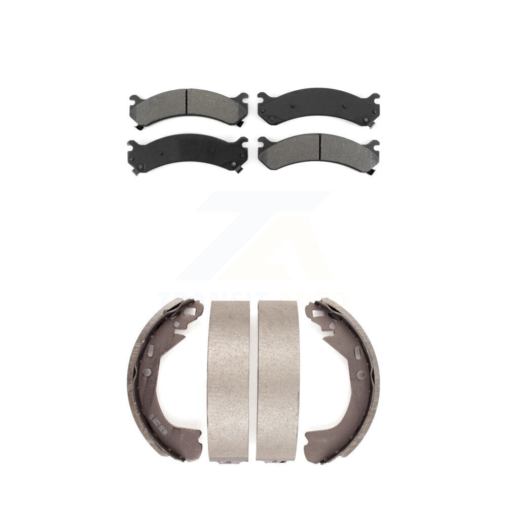 [Avant + Arrière] Kit de plaquette (semi-métallique) de frein pour 2002 Cadillac DeVille avec 8 Lug Wheels KSN-100288