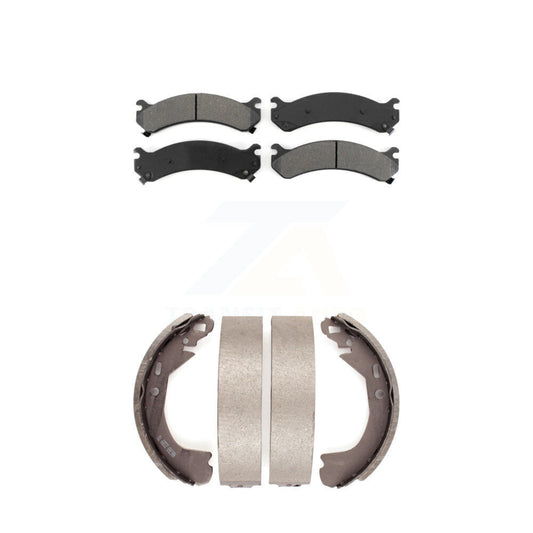 [Avant + Arrière] Kit de plaquette (semi-métallique) de frein pour 2002 Cadillac DeVille avec 8 Lug Wheels KSN-100288