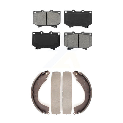 [Avant + Arrière] Kit de plaquette (semi-métallique) de frein pour 2003 Toyota Tundra 4.7" Plate longueur KSN-100291