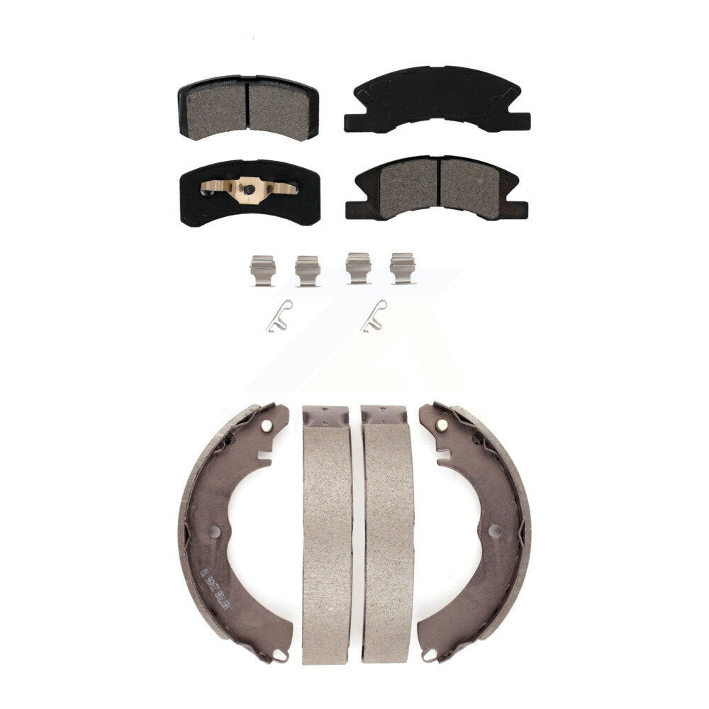 [Avant + Arrière] Kit de plaquette (semi-métallique) de frein pour Mitsubishi Mirage G4 KSN-100296