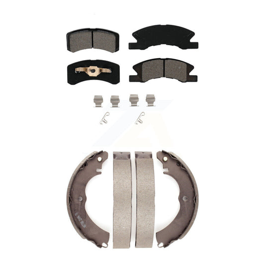 [Avant + Arrière] Kit de plaquette (semi-métallique) de frein pour Mitsubishi Mirage G4 KSN-100296