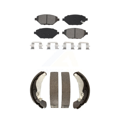[Avant + Arrière] Kit de plaquette (semi-métallique) de frein pour 2016-2021 Chevrolet Spark KSN-100297