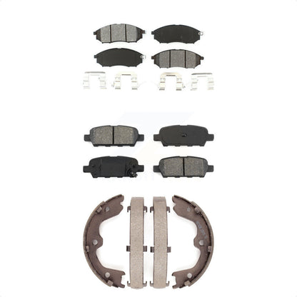 [Avant + Arrière] Kit de plaquette (semi-métallique) de frein pour INFINITI G37 G35 M35 Nissan 350Z EX35 G25 370Z FX35 M45 QX50 EX37 FX45 KSN-100558