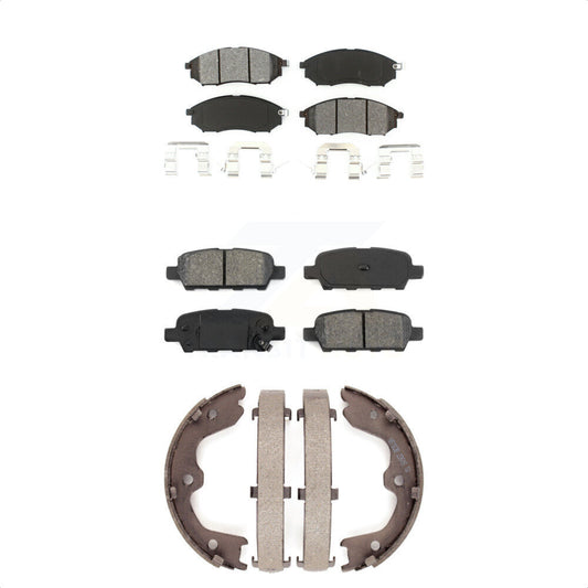 [Avant + Arrière] Kit de plaquette (semi-métallique) de frein pour INFINITI G37 G35 M35 Nissan 350Z EX35 G25 370Z FX35 M45 QX50 EX37 FX45 KSN-100558