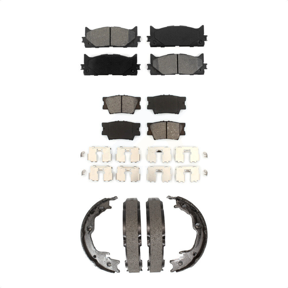 [Avant + Arrière] Kit de plaquette (semi-métallique) de frein pour Toyota Camry Lexus ES350 Avalon ES300h KSN-100571