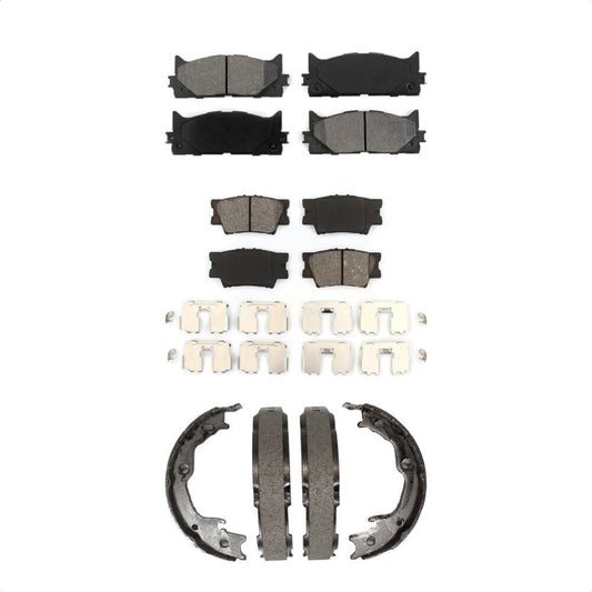 [Avant + Arrière] Kit de plaquette (semi-métallique) de frein pour Toyota Camry Lexus ES350 Avalon ES300h KSN-100571