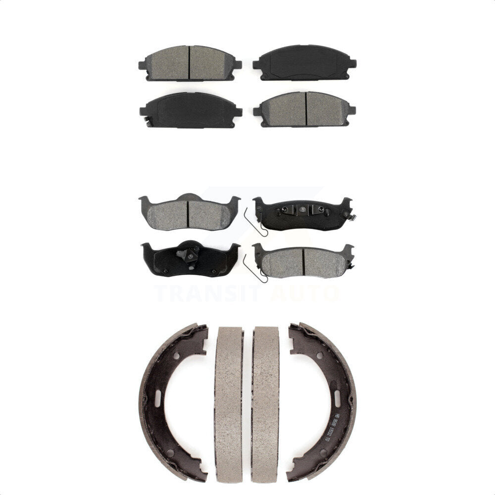 [Avant + Arrière] Kit de plaquette (semi-métallique) de frein pour 2004 Nissan Pathfinder KSN-100574
