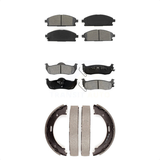 [Avant + Arrière] Kit de plaquette (semi-métallique) de frein pour 2004 Nissan Pathfinder KSN-100574