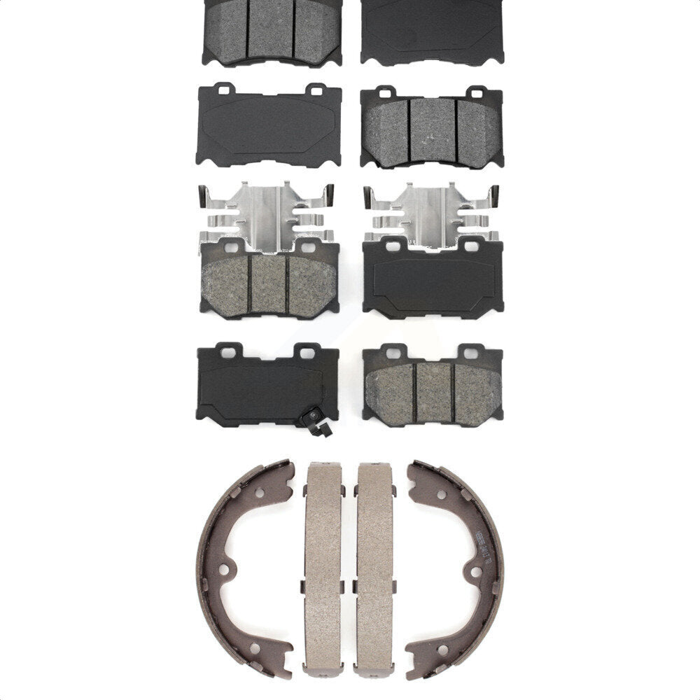 [Avant + Arrière] Kit de plaquette (semi-métallique) de frein pour INFINITI Q50 M37 QX70 Q70 Q70L M56 FX50 KSN-100578