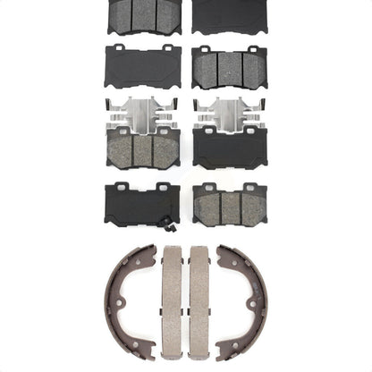 [Avant + Arrière] Kit de plaquette (semi-métallique) de frein pour INFINITI Q50 M37 QX70 Q70 Q70L M56 FX50 KSN-100578