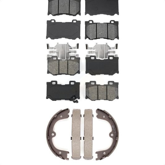 [Avant + Arrière] Kit de plaquette (semi-métallique) de frein pour INFINITI Q50 M37 QX70 Q70 Q70L M56 FX50 KSN-100578