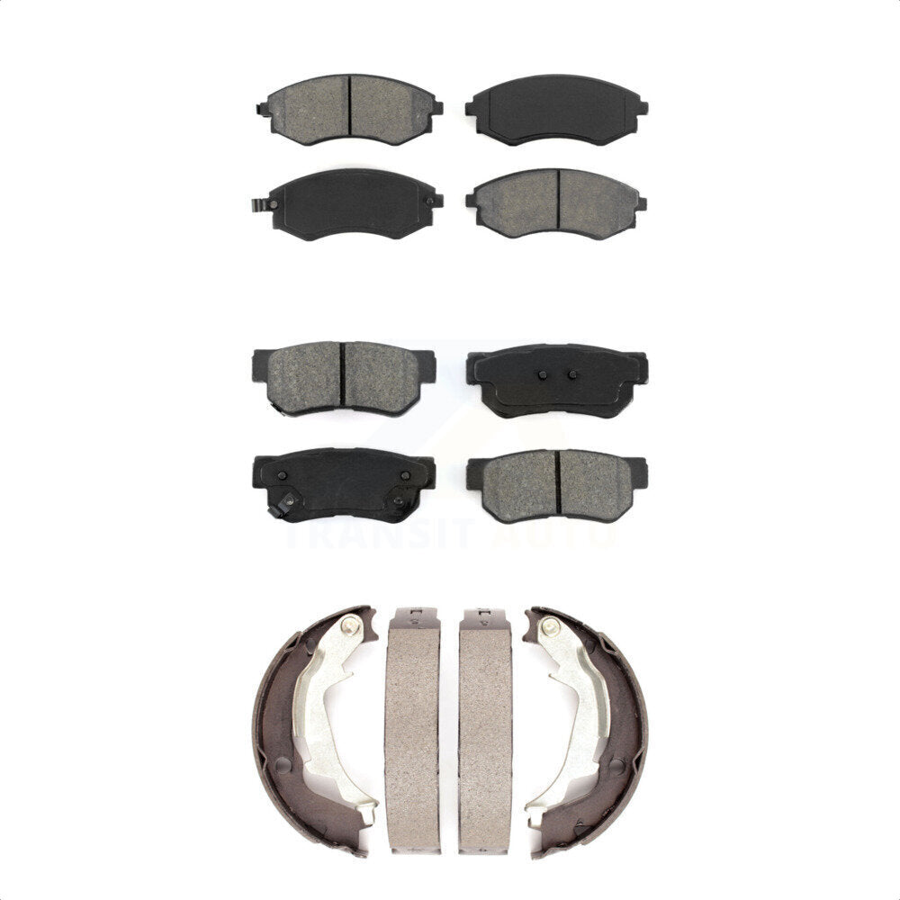 [Avant + Arrière] Kit de plaquette (semi-métallique) de frein pour Hyundai Sonata Kia Optima KSN-100586