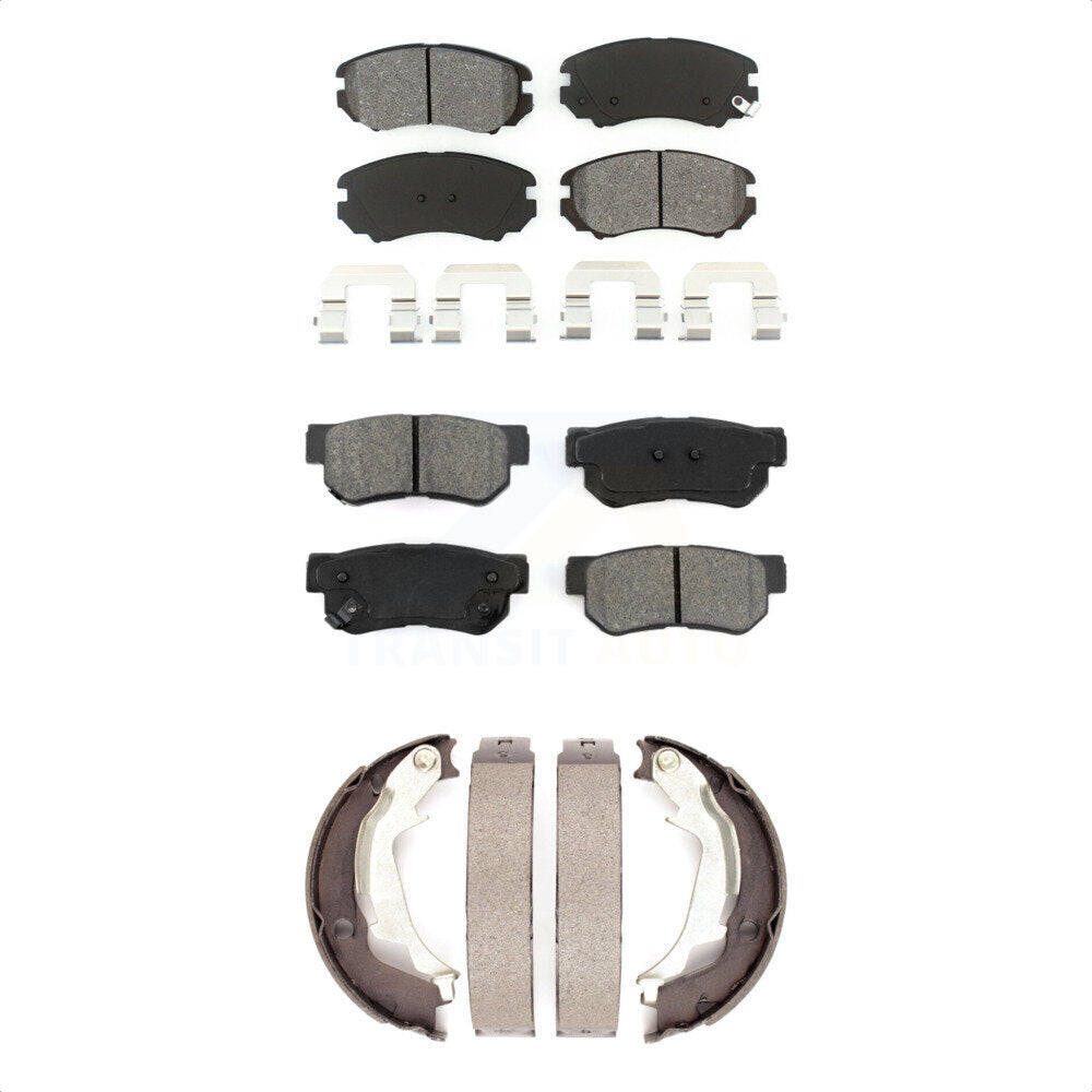 [Avant + Arrière] Kit de plaquette (semi-métallique) de frein pour Hyundai Sonata Kia Optima KSN-100587