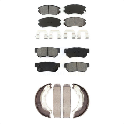 [Avant + Arrière] Kit de plaquette (semi-métallique) de frein pour Hyundai Sonata Kia Optima KSN-100587