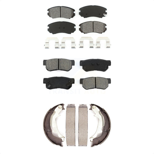 [Avant + Arrière] Kit de plaquette (semi-métallique) de frein pour Hyundai Sonata Kia Optima KSN-100587
