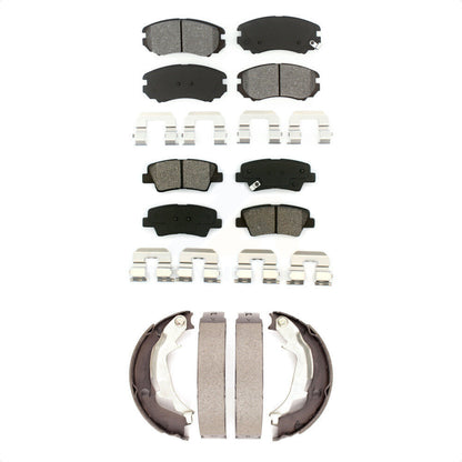 [Avant + Arrière] Kit de plaquette (semi-métallique) de frein pour 2010-2013 Kia Soul KSN-100589
