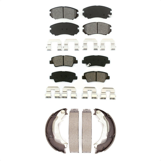 [Avant + Arrière] Kit de plaquette (semi-métallique) de frein pour 2010-2013 Kia Soul KSN-100589