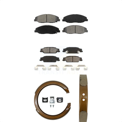 [Avant + Arrière] Kit de plaquette (semi-métallique) de frein pour Cadillac STS avec Base Brakes KSN-100594