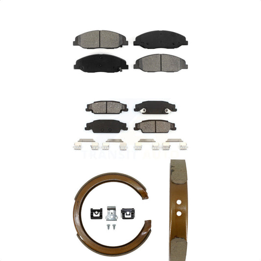 [Avant + Arrière] Kit de plaquette (semi-métallique) de frein pour Cadillac STS avec Base Brakes KSN-100594