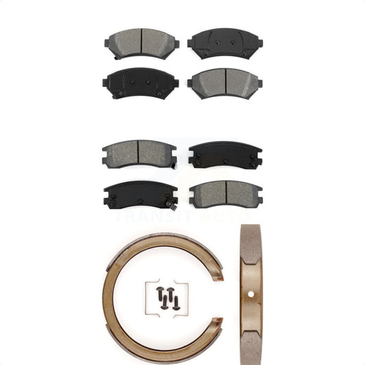 [Avant + Arrière] Kit de plaquette (semi-métallique) de frein pour Chevrolet Impala Buick Pontiac Grand Prix Monte Carlo Century Regal Venture Oldsmobile Intrigue Montana Trans Sport KSN-100600