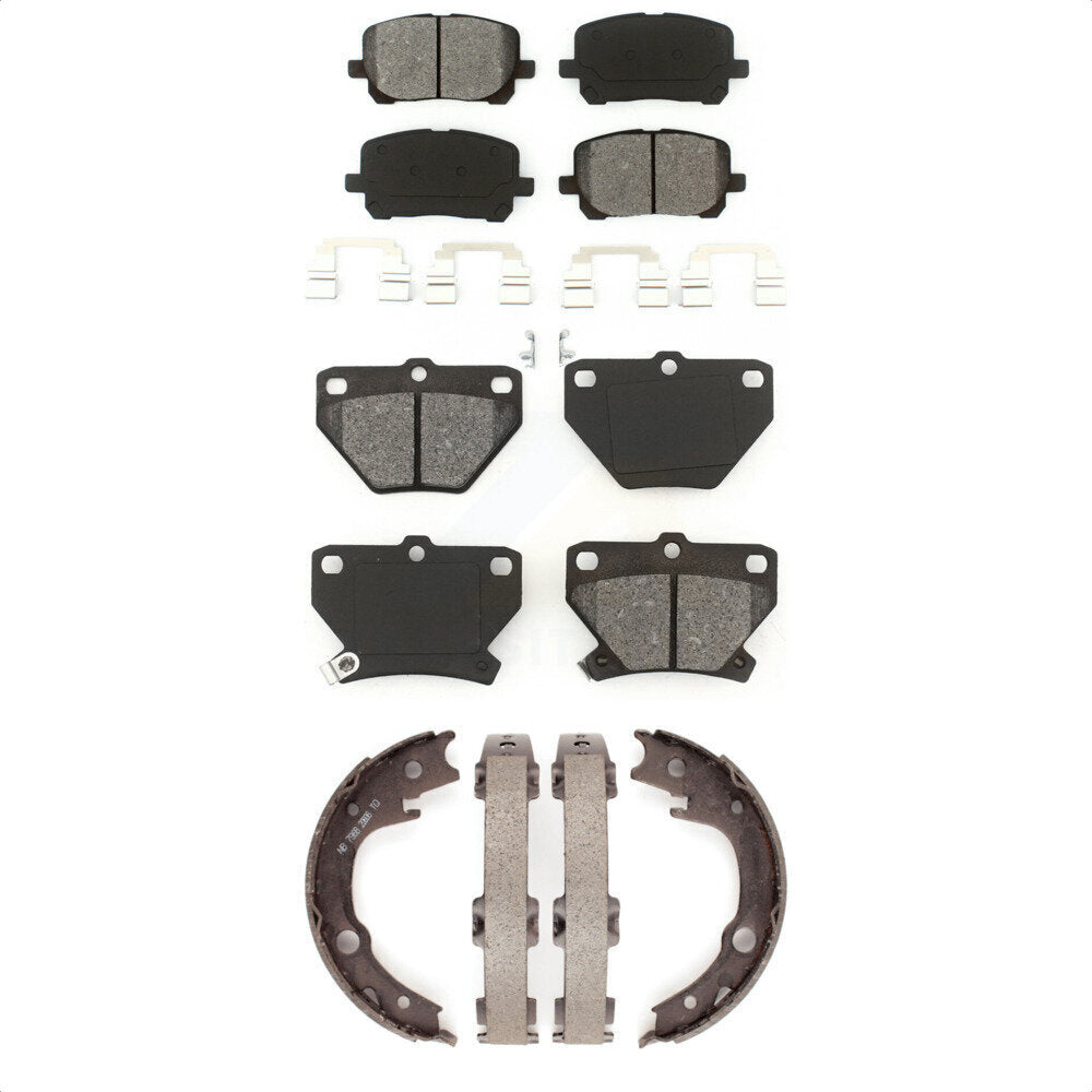[Avant + Arrière] Kit de plaquette (semi-métallique) de frein pour Toyota Corolla Matrix Pontiac Vibe KSN-100601