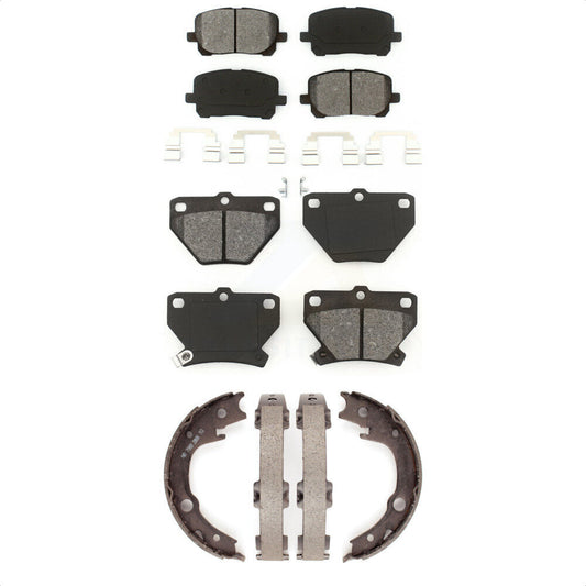 [Avant + Arrière] Kit de plaquette (semi-métallique) de frein pour Toyota Corolla Matrix Pontiac Vibe KSN-100601