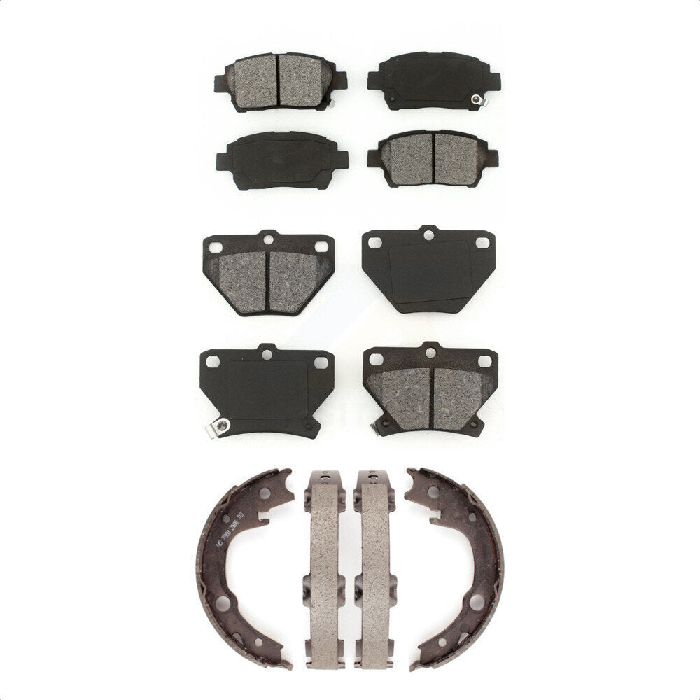 [Avant + Arrière] Kit de plaquette (semi-métallique) de frein pour 2000 Toyota Celica GT KSN-100604