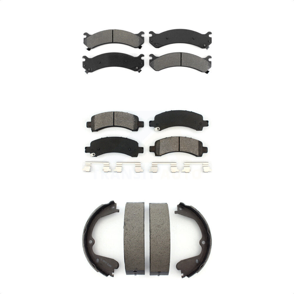 [Avant + Arrière] Kit de plaquette (semi-métallique) de frein pour Chevrolet Express 3500 GMC Savana 4500 avec Single Wheels KSN-100607