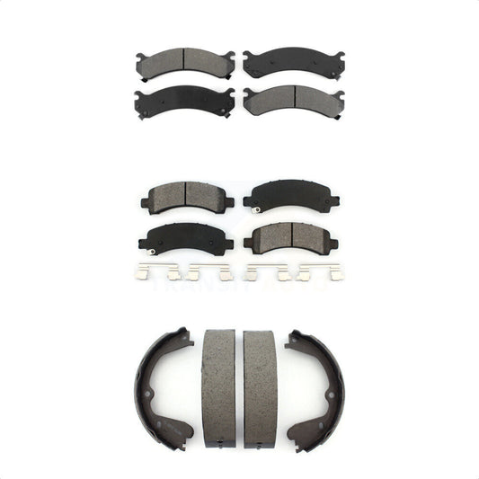 [Avant + Arrière] Kit de plaquette (semi-métallique) de frein pour Chevrolet Express 3500 GMC Savana 4500 avec Single Wheels KSN-100607