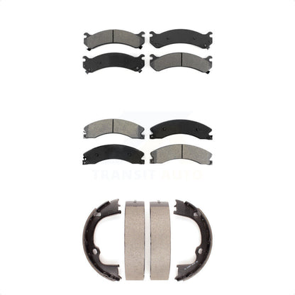 [Avant + Arrière] Kit de plaquette (semi-métallique) de frein pour 2009-2012 GMC Savana 3500 Standard Passenger Van Cargo avec Dual Wheels KSN-100608