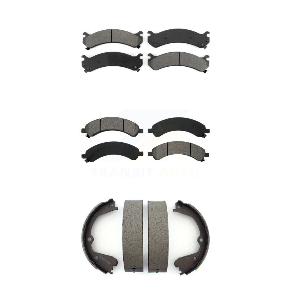 [Avant + Arrière] Kit de plaquette (semi-métallique) de frein pour 2008 Chevrolet Express 3500 GMC Savana avec Dual Wheels KSN-100609