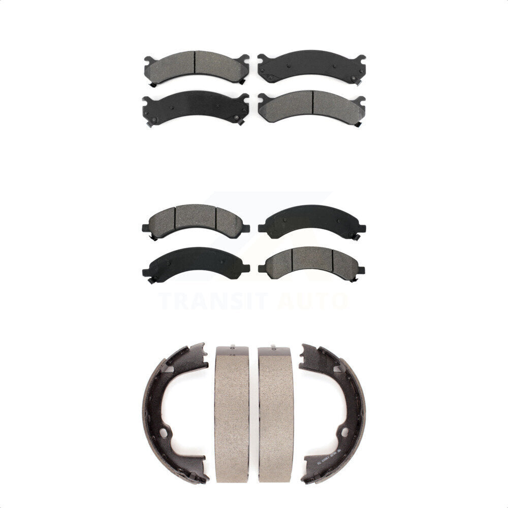 [Avant + Arrière] Kit de plaquette (semi-métallique) de frein pour 2008 GMC Savana 3500 Standard Passenger Van Cargo avec Dual Wheels KSN-100610