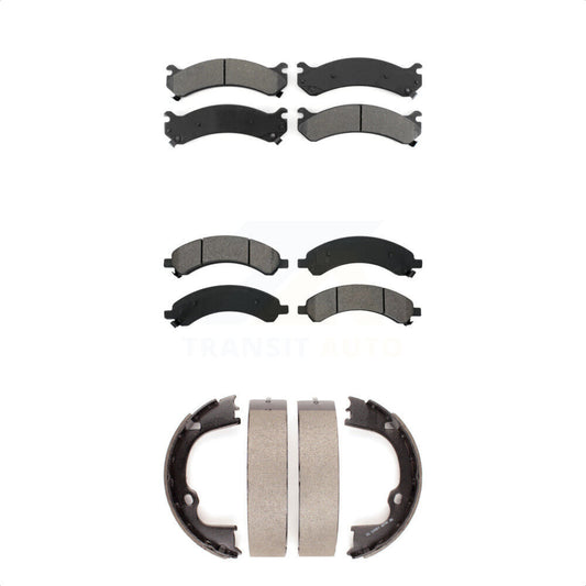 [Avant + Arrière] Kit de plaquette (semi-métallique) de frein pour 2008 GMC Savana 3500 Standard Passenger Van Cargo avec Dual Wheels KSN-100610