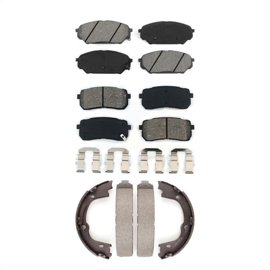 [Avant + Arrière] Kit de plaquette (semi-métallique) de frein pour 2007-2012 Hyundai Veracruz KSN-100615