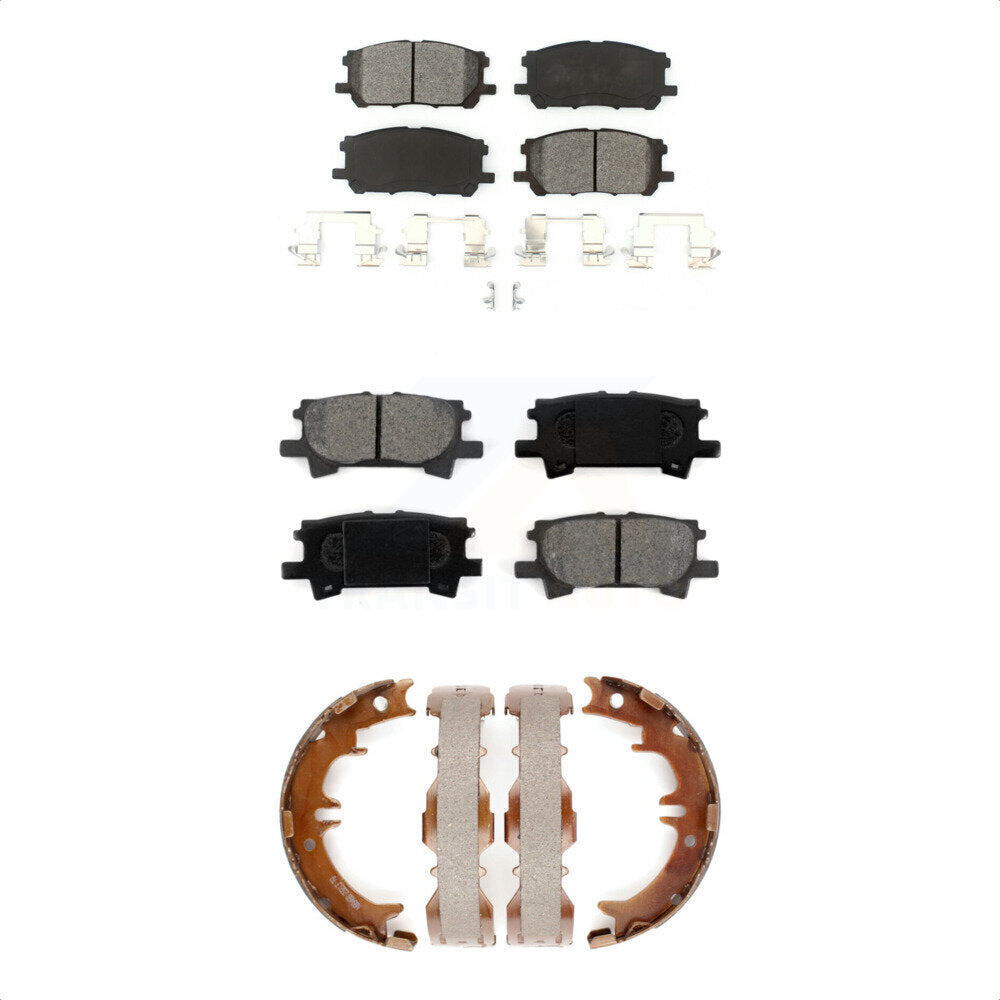 [Avant + Arrière] Kit de plaquette (semi-métallique) de frein pour Lexus Toyota Highlander RX350 RX330 RX400h KSN-100619