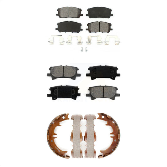 [Avant + Arrière] Kit de plaquette (semi-métallique) de frein pour Lexus Toyota Highlander RX350 RX330 RX400h KSN-100619