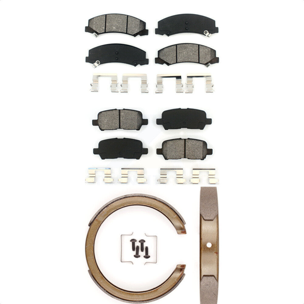 [Avant + Arrière] Kit de plaquette (semi-métallique) de frein pour 2010 Chevrolet Impala sans Drum In Hat KSN-100628