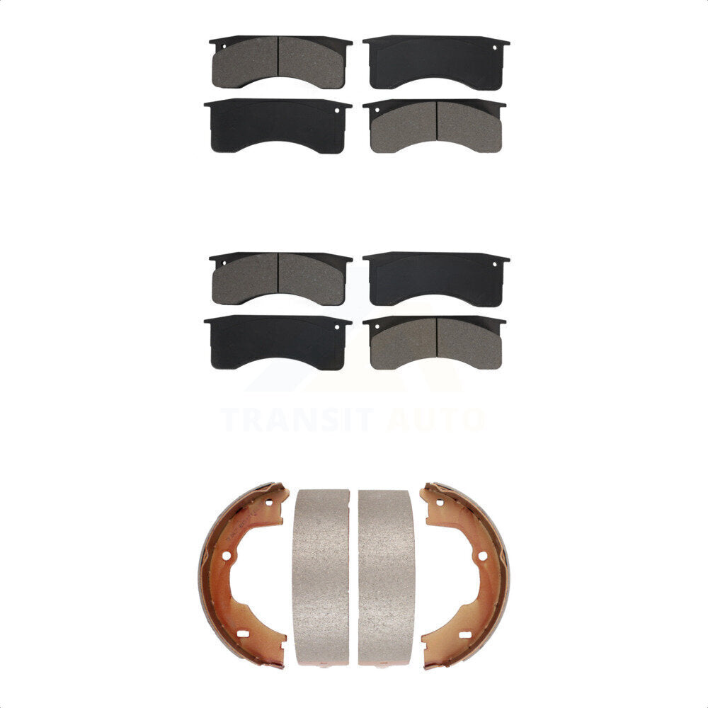 [Avant + Arrière] Kit de plaquette (semi-métallique) de frein pour GMC Chevrolet C5500 Kodiak Topkick avec 4 Piston Caliper KSN-100632