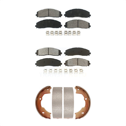 [Avant + Arrière] Kit de plaquette (semi-métallique) de frein pour Ford F-450 Super Duty avec 8 Lug Wheels KSN-100633