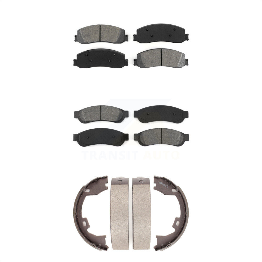 [Avant + Arrière] Kit de plaquette (semi-métallique) de frein pour Ford F-250 Super Duty F-350 F-450 KSN-100634