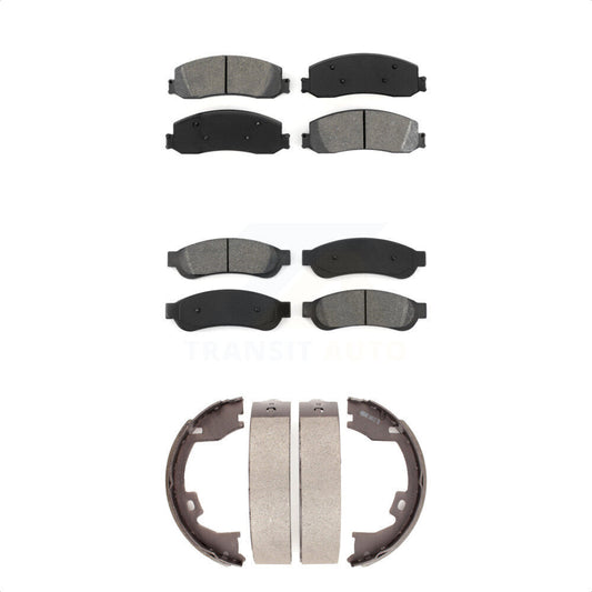 [Avant + Arrière] Kit de plaquette (semi-métallique) de frein pour Ford F-250 Super Duty F-350 F-450 KSN-100634