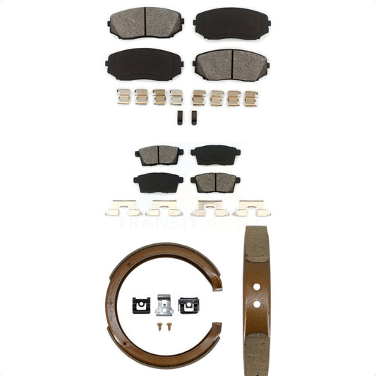 [Avant + Arrière] Kit de plaquette (semi-métallique) de frein pour Ford Edge Mazda CX-9 CX-7 Lincoln MKX KSN-100636