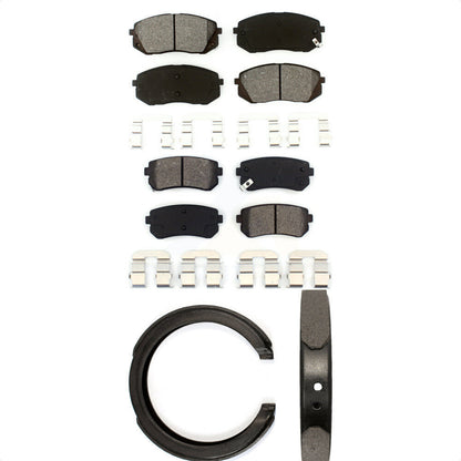 [Avant + Arrière] Kit de plaquette (semi-métallique) de frein pour 2012-2013 Kia Sportage FWD KSN-100639