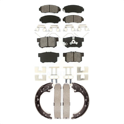 [Avant + Arrière] Kit de plaquette (semi-métallique) de frein pour 2012-2016 Honda CR-V AWD KSN-100648