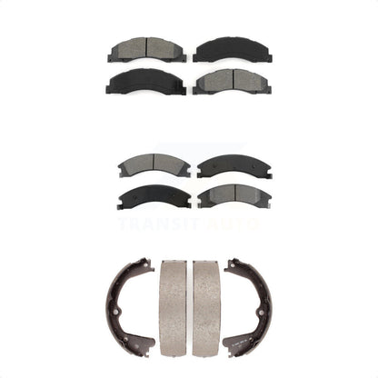 [Avant + Arrière] Kit de plaquette (semi-métallique) de frein pour Ford E-350 Super Duty E-250 E-150 E-450 KSN-100652